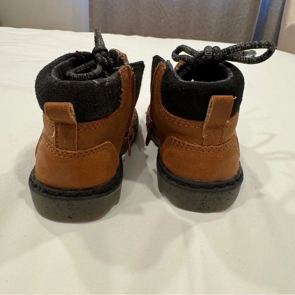 Zara Baby Lace Up Brown Boots - Size 21 (5.5)
